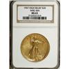 Image 3 : 1907 $20 High Relief, Wire Rim MS63 NGC
