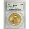 Image 3 : 1907 $20 High Relief, Wire Rim MS64 PCGS