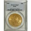 Image 3 : 1907 $20 Arabic Numerals MS67 PCGS