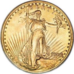 1909 $20 MS66 PCGS