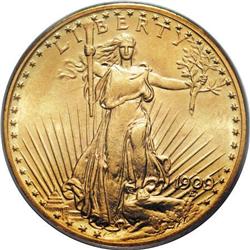 1909/8 $20 MS64 PCGS