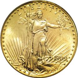 1909-D $20 MS65 PCGS