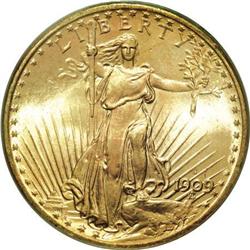 1909-S $20 MS66 PCGS