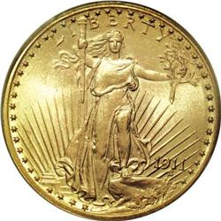 1911 $20 MS66 PCGS