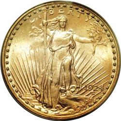 1924-S $20 MS64 PCGS