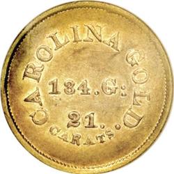 A. Bechtler $5, 134G. 21C. AU58 NGC