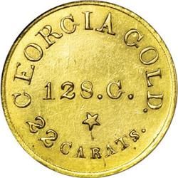 (1834-37) $5 C. Bechtler Five Dollar, RUTHERF: