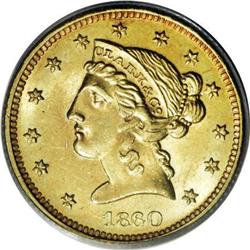 1860 $5 Clark, Gruber & Co. Five Dollar MS64