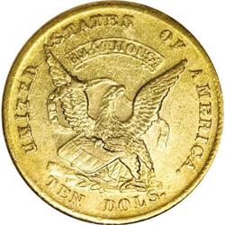 1852 $10 Humbert Ten Dollar MS61 NGC