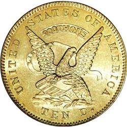 1853 $10 Assay Office Ten Dollar, 900 Thous.