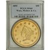 Image 3 : 1855 $50 Wass Molitor Fifty Dollar MS60 PCGS