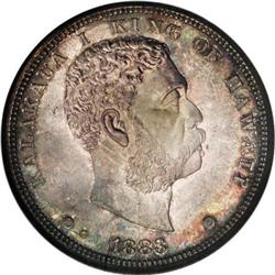 1883 $1 Hawaii Dollar MS64 NGC