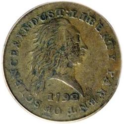 1792 P1C One Cent, Judd-2, Pollock-2, Low R.7,