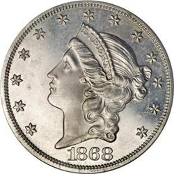 1868 $20 Twenty Dollar, Judd-665, Pollock-740,