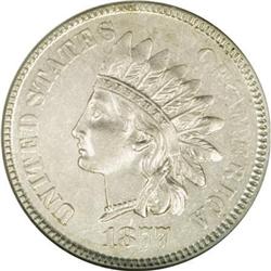 1877 1C Cent--Struck on a Venezuela One Centavo