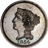 Image 1 : 1854 1C Judd-160 R.4 PR65 BN NGC Partial Collar