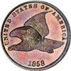 Image 1 : 1858 P1C Flying Eagle Cent, Judd-191,