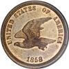 Image 1 : 1858 P1C Flying Eagle Cent, Judd-202,