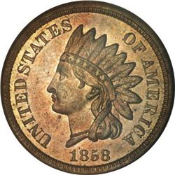 1858 Indian Cent, Judd-208 PR64 PCGS