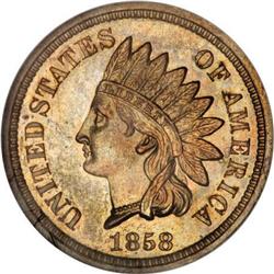 1858 P1C Indian Cent, Judd-211, Pollock-255,