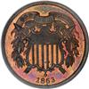 Image 1 : 1863 2C Two Cents, Judd-312A, Pollock-377, R.4,
