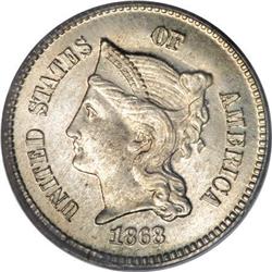 1868 1C One Cent, Judd-608, Pollock-673, R.4,