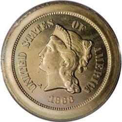 1868 5C Five Cents, Judd-624, Pollock-693, Low