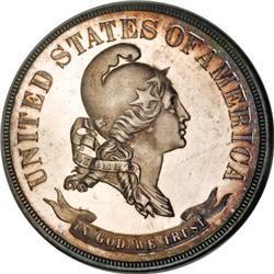 1869 50C Standard Silver Half Dollar, Judd-742,