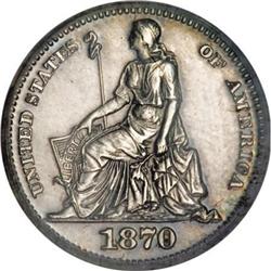 1870 H10C Standard Silver Half Dime, Judd-809,