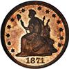 Image 1 : 1871 10C Judd-1085, PCGS PR64 RB