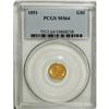 Image 1 : 1851 G$1 MS64 PCGS