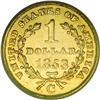 Image 2 : 1853-C G$1 AU55 PCGS