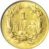 Image 2 : 1854 G$1 Type Two MS63 PCGS