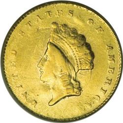 1855-C G$1 VF25 PCGS