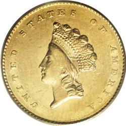 1856-S G$1 Type Two AU58 PCGS