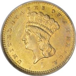 1870-S Gold $1 MS63 NGC