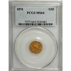 1876 G$1 MS64 PCGS