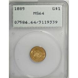 1885 G$1 MS64 PCGS