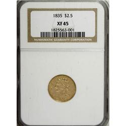 1835 $2 1/2 XF45 NGC