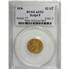 Image 1 : 1836 $2 1/2 Script 8 AU53 PCGS
