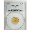 Image 3 : 1836 $2 1/2 Script 8 MS62 PCGS