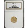 Image 1 : 1836 $2 1/2 Block 8 AU55 NGC