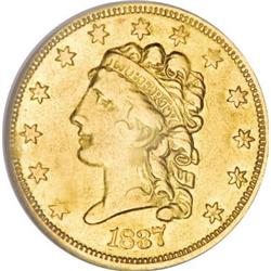 1837 $2 1/2 AU50 NGC