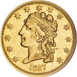 1837 $2 1/2 AU58 NGC