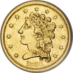 1838 $2 1/2 AU55 NGC