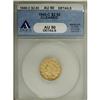 Image 1 : 1840-C $2 1/2 AU50 Details ANACS