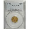 Image 1 : 1847-C $2 1/2 VF35 PCGS