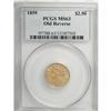 Image 3 : 1859 $2 1/2 Old Reverse, Type One MS63 PCGS