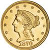 Image 1 : 1870 $2 1/2 MS62 NGC