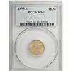 Image 1 : 1877-S $2 1/2 MS61 PCGS